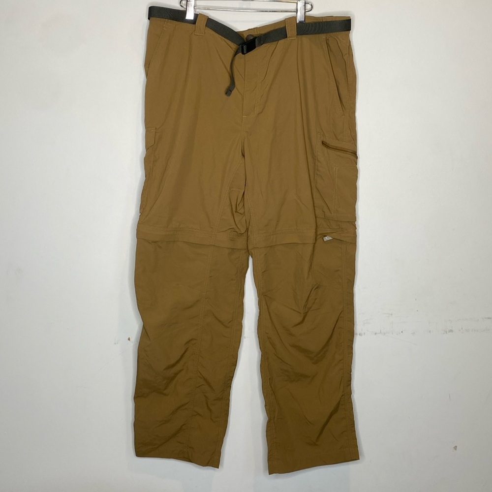 Columbia Men’s Omni-Shade Khaki Convertible Hiking Pants: Size 40